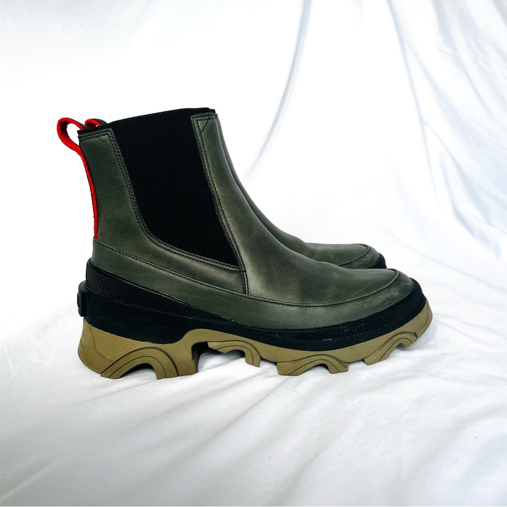 Sorel Brex Boot Chelsea rain boots DISCONTINUED COLOR Dark Moss Sage, 8.5 39.5